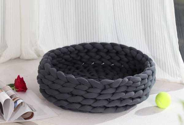 Hand Made Chunky Yarn Dog cat Pet Bed (13 Colours, #1-#13)