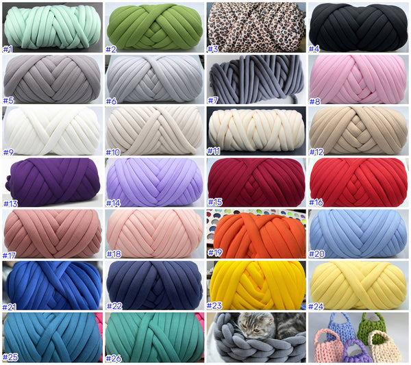 26 Colors Chunky Yarn Chunky Knit Pet Bed Arm Knit Blanket Giant Yarn(#15-#27)