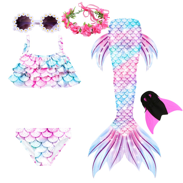 Girls' Mermaid Swimming Tail Sets