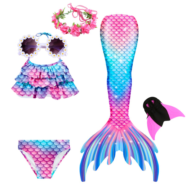 Girls Mermaid Tails with MonoFin Sets